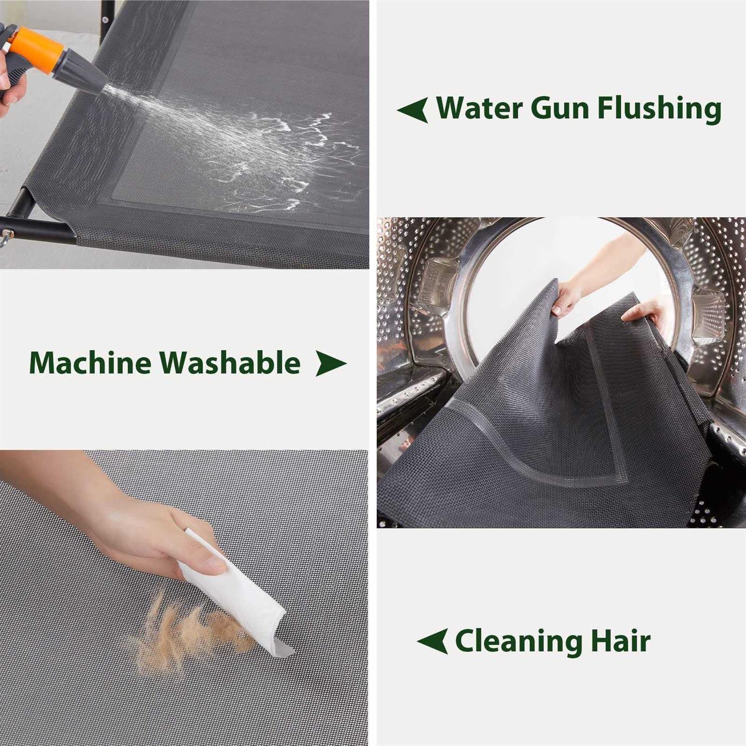 RRPETHOME Large Elevated Cooling Dog Bed,Raised Dog Cots Beds for Large Dogs,Outdoor Dog Bed for Large Dogs,Chew Proof Portable Cooling Pet Cot - Image 5