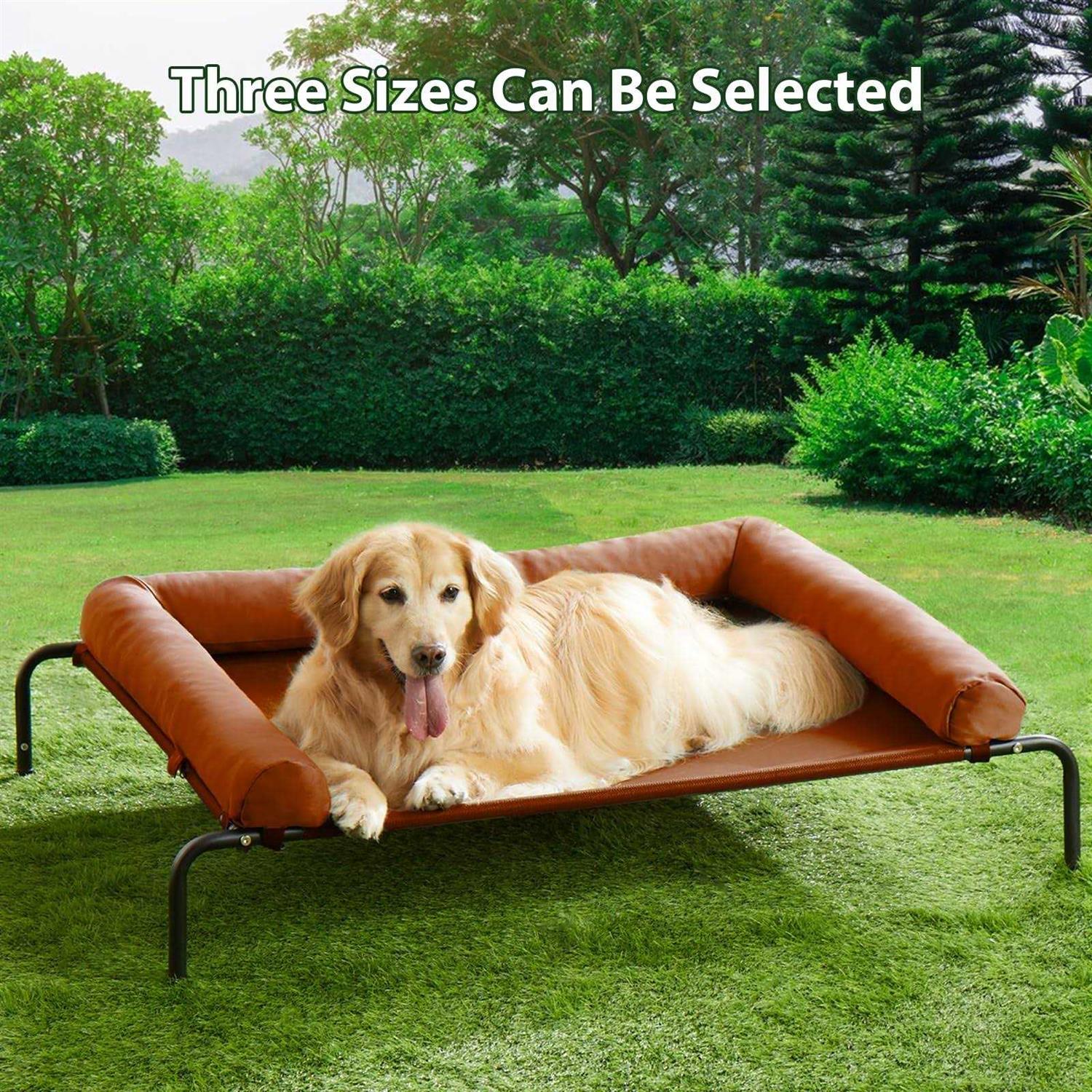 RRPETHOME Large Elevated Cooling Dog Bed,Raised Dog Cots Beds for Large Dogs,Outdoor Dog Bed for Large Dogs,Chew Proof Portable Cooling Pet Cot - Image 5