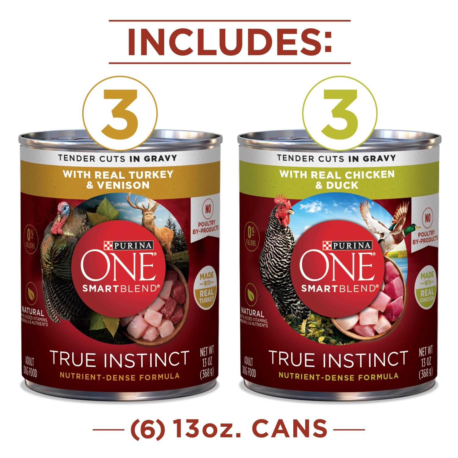 Purina ONE True Instinct Tender Cuts in Gravy Wet Dog Food Variety Pack - Image 4
