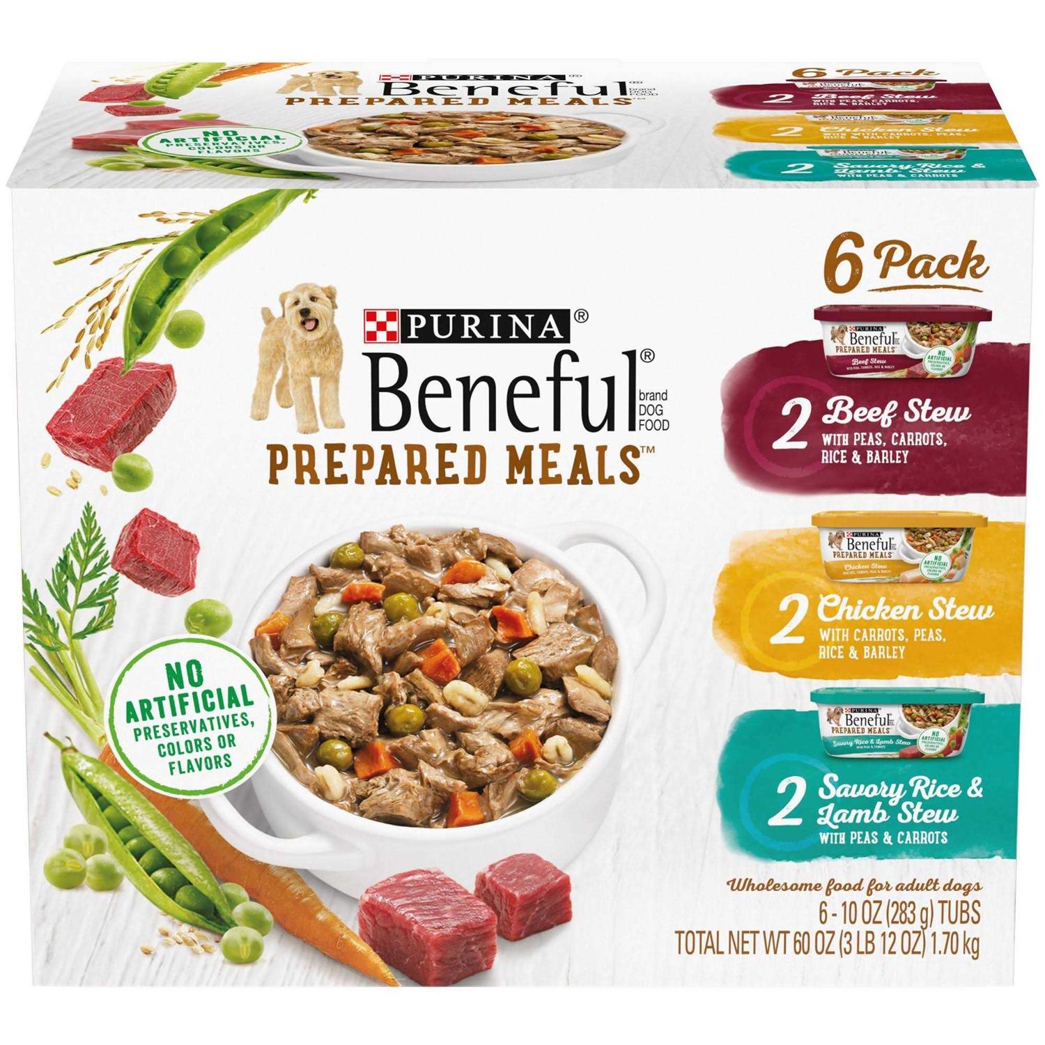 Purina Beneful Prepared Meals Variety Pack Wet Dog Food