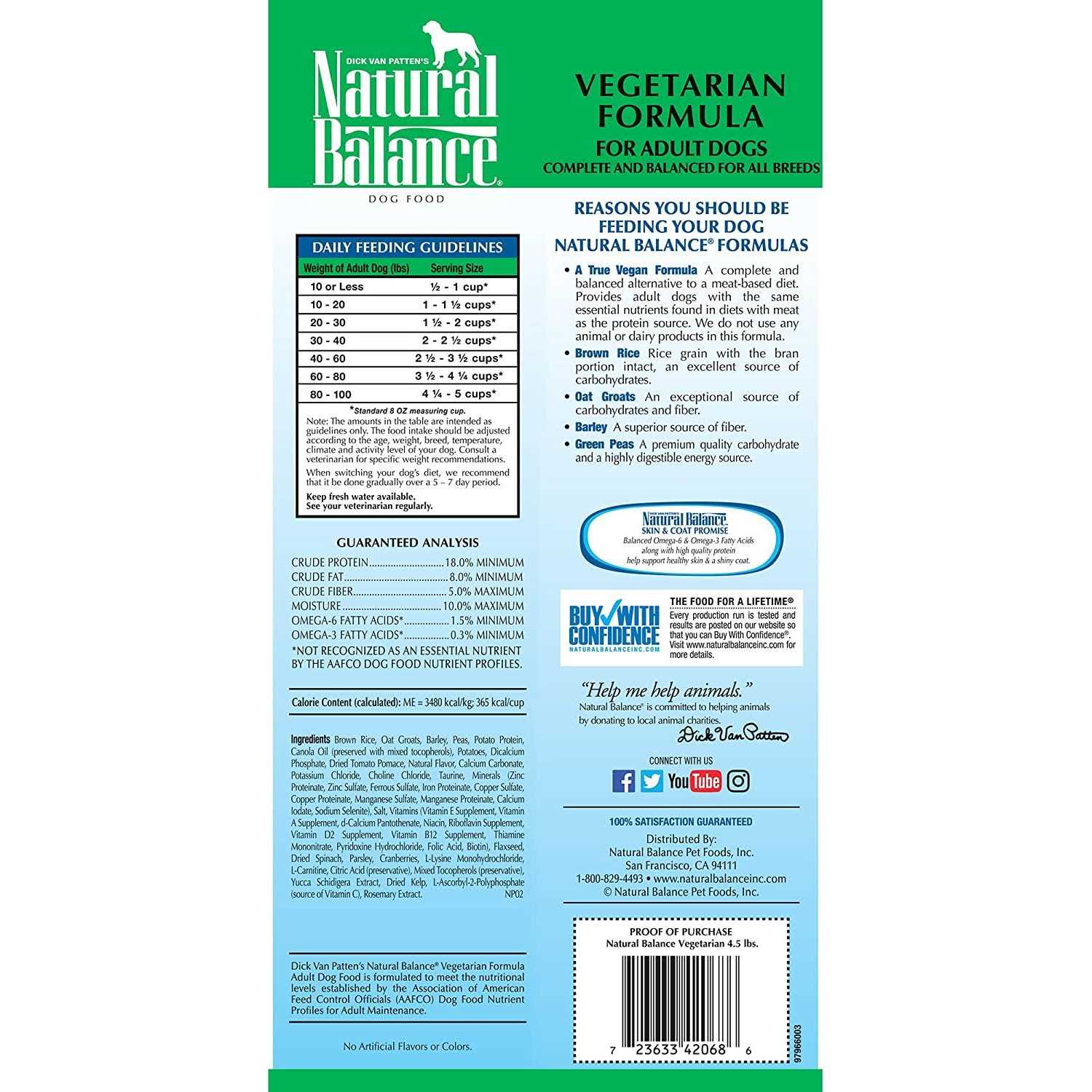 Natural Balance Limited Ingredient Vegetarian Recipe Dry Dog Food - Image 3