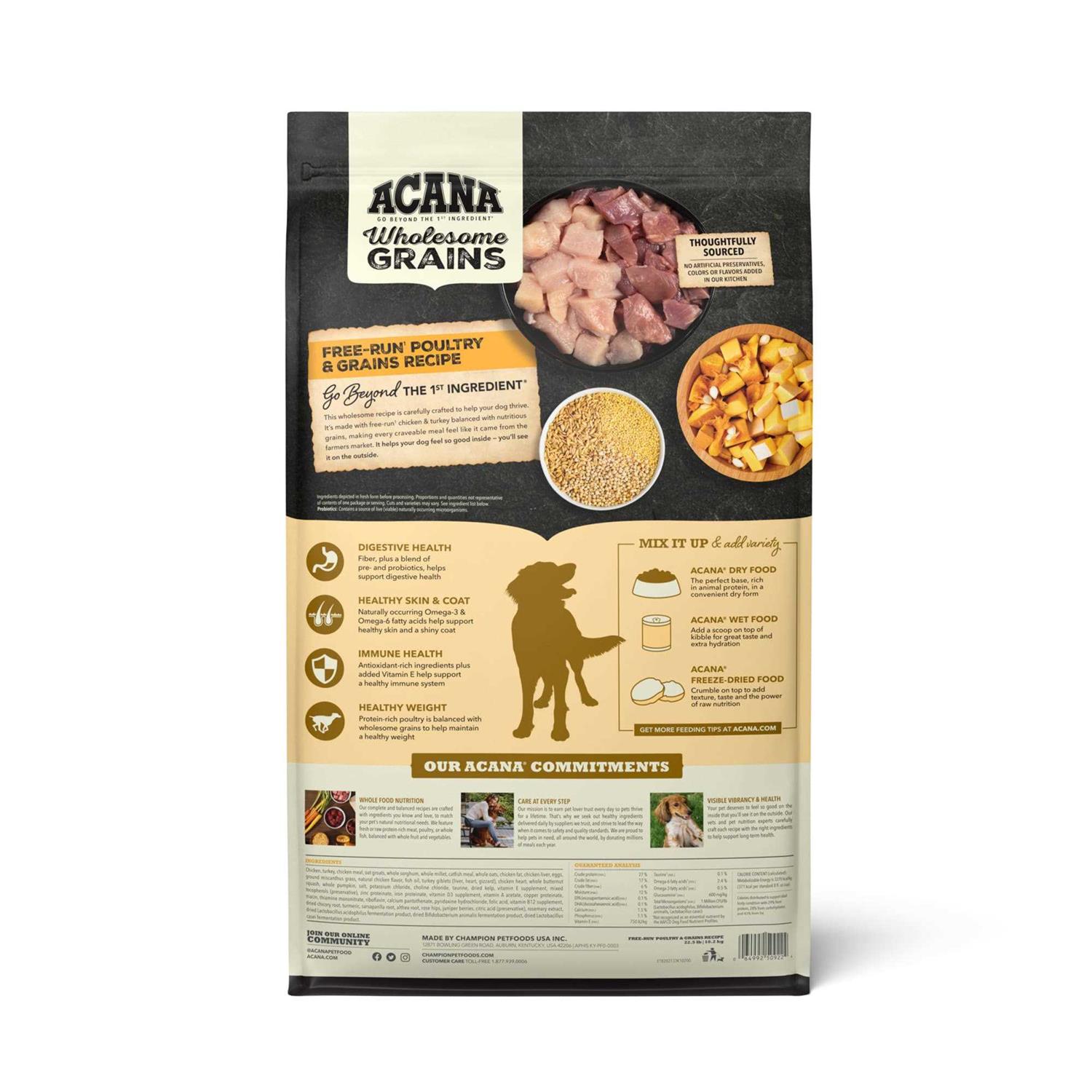 Acana Recipe Wholesome Grains Dry Dog Food - Image 4