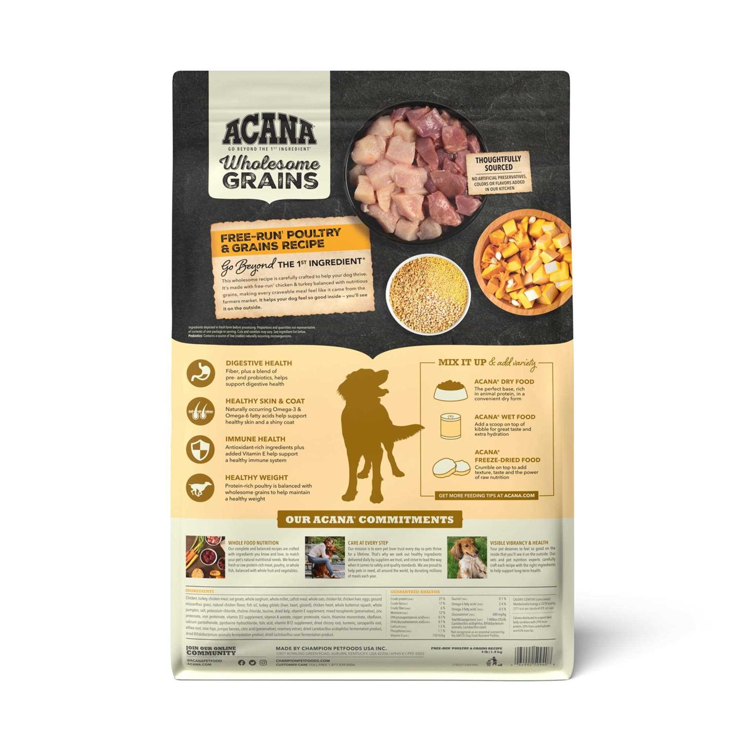Acana Recipe Wholesome Grains Dry Dog Food - Image 3