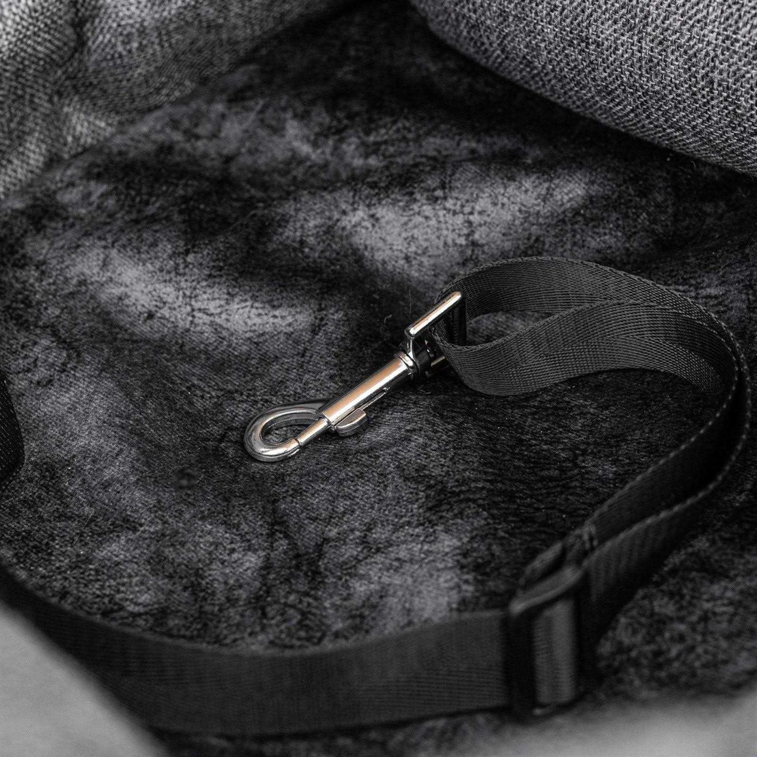 Paw PupProtector Memory Foam Dog Car Bed Gray Seat - Image 2