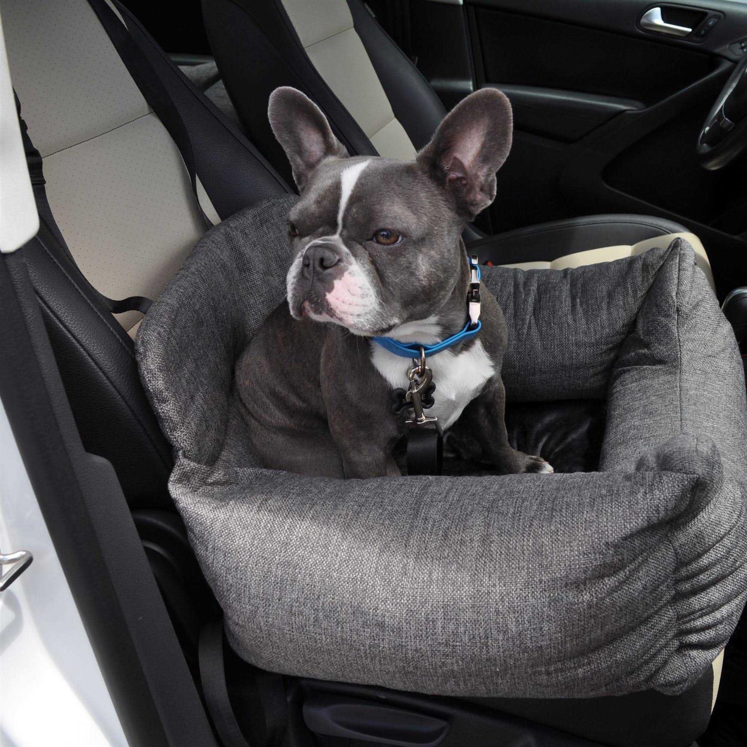 Paw PupProtector Memory Foam Dog Car Bed Gray Seat - Image 2