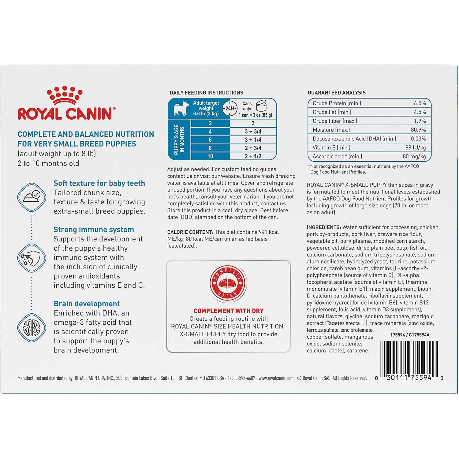 Royal Canin Size Health Nutrition Puppy Thin Slices in Gravy Wet Dog Food - Image 4