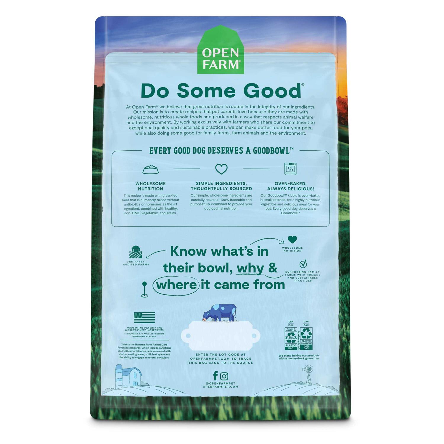 Open Farm Goodbowl Grass Fed Beef Brown Rice Recipe Dog Food - Image 3