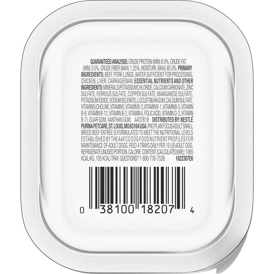 Purina Pro Plan Focus Small Breed Entree Adult Wet Dog Food - Image 2