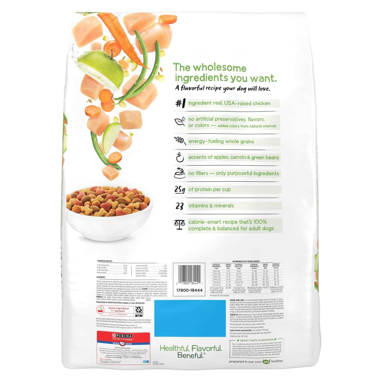 Purina Beneful Healthy Weight Dry Dog Food with Farm-Raised Chicken - Image 3