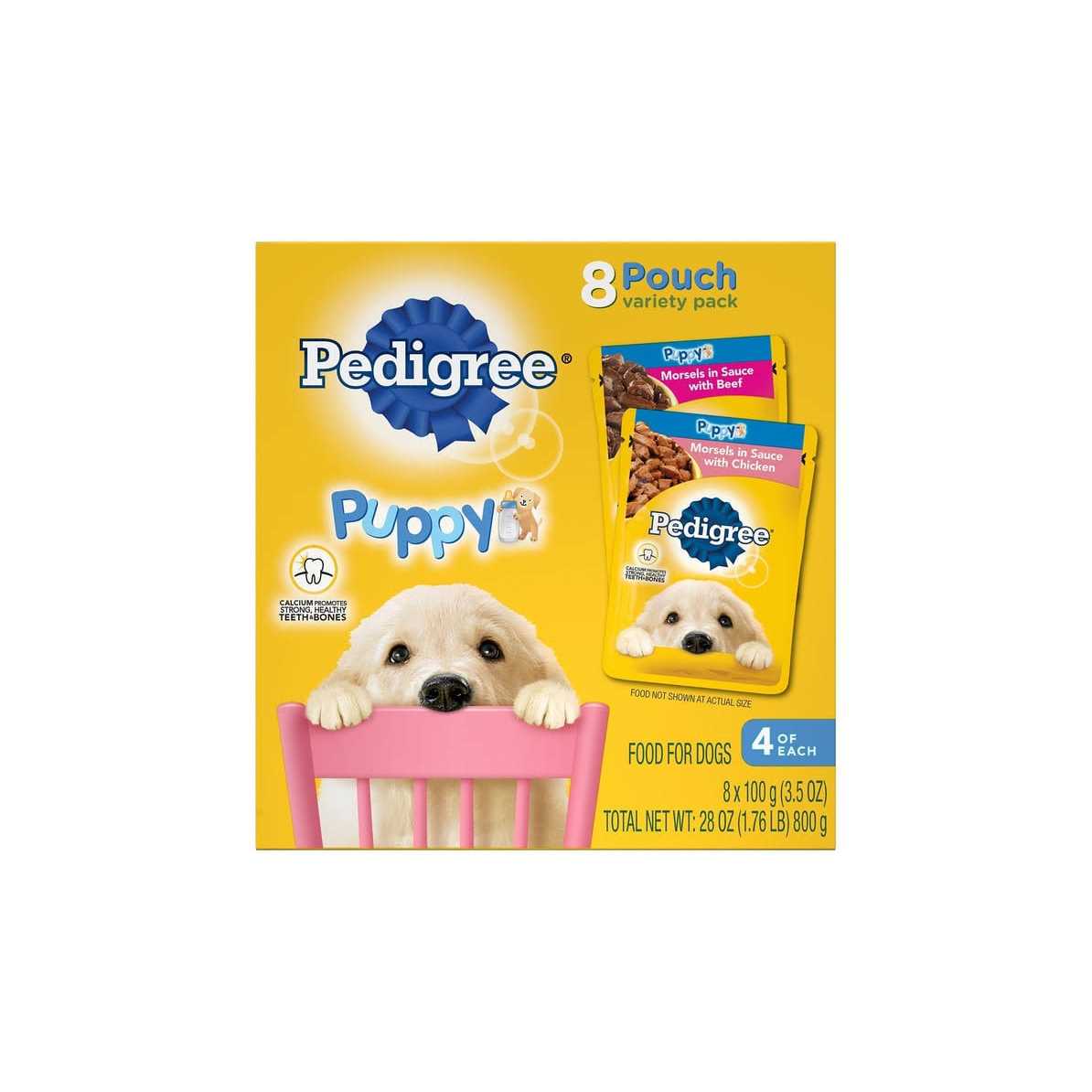 Pedigree Puppy Morsels in Sauce Chicken Wet Dog Food