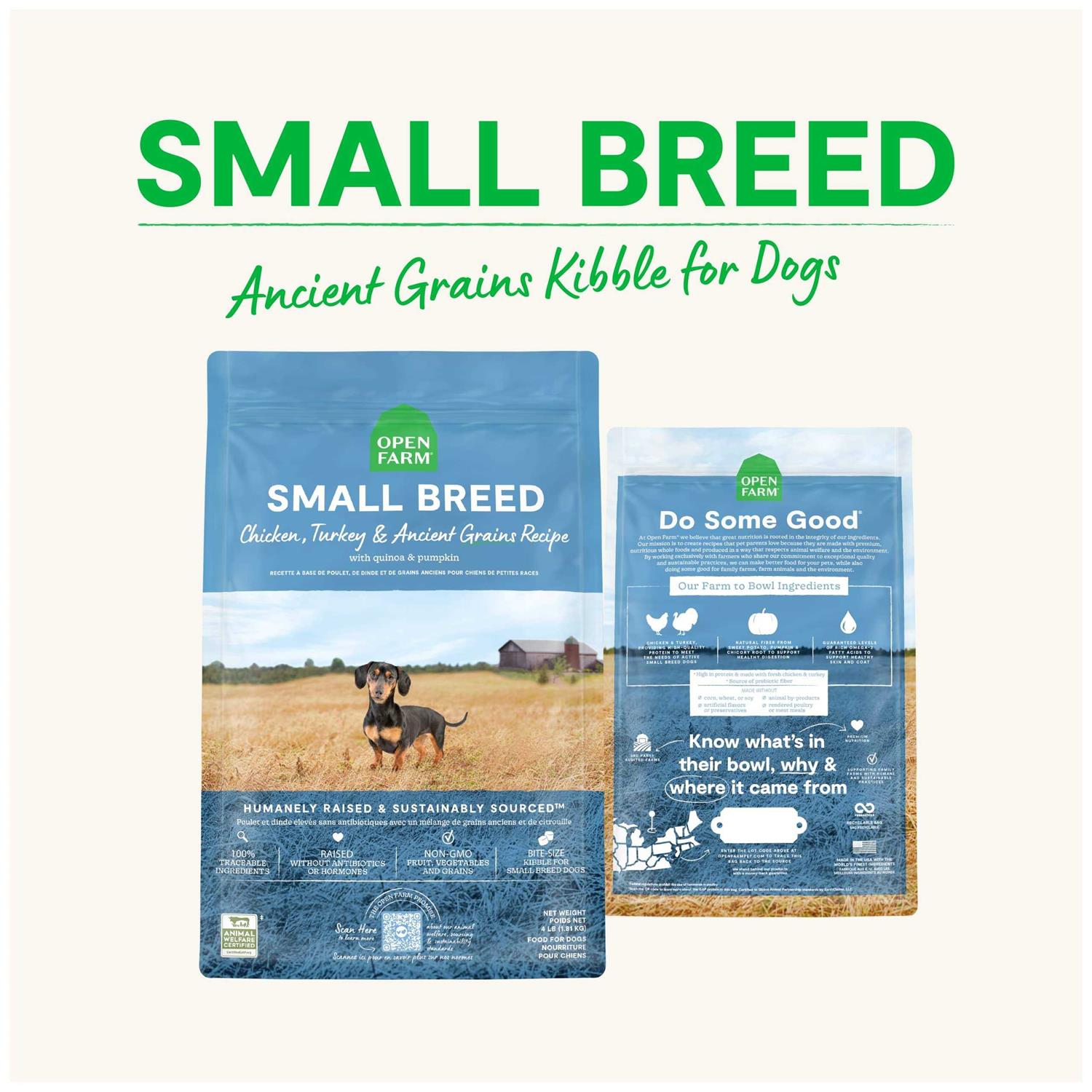 Open Farm Small Breed Ancient Grains Dry Dog Food - Image 4