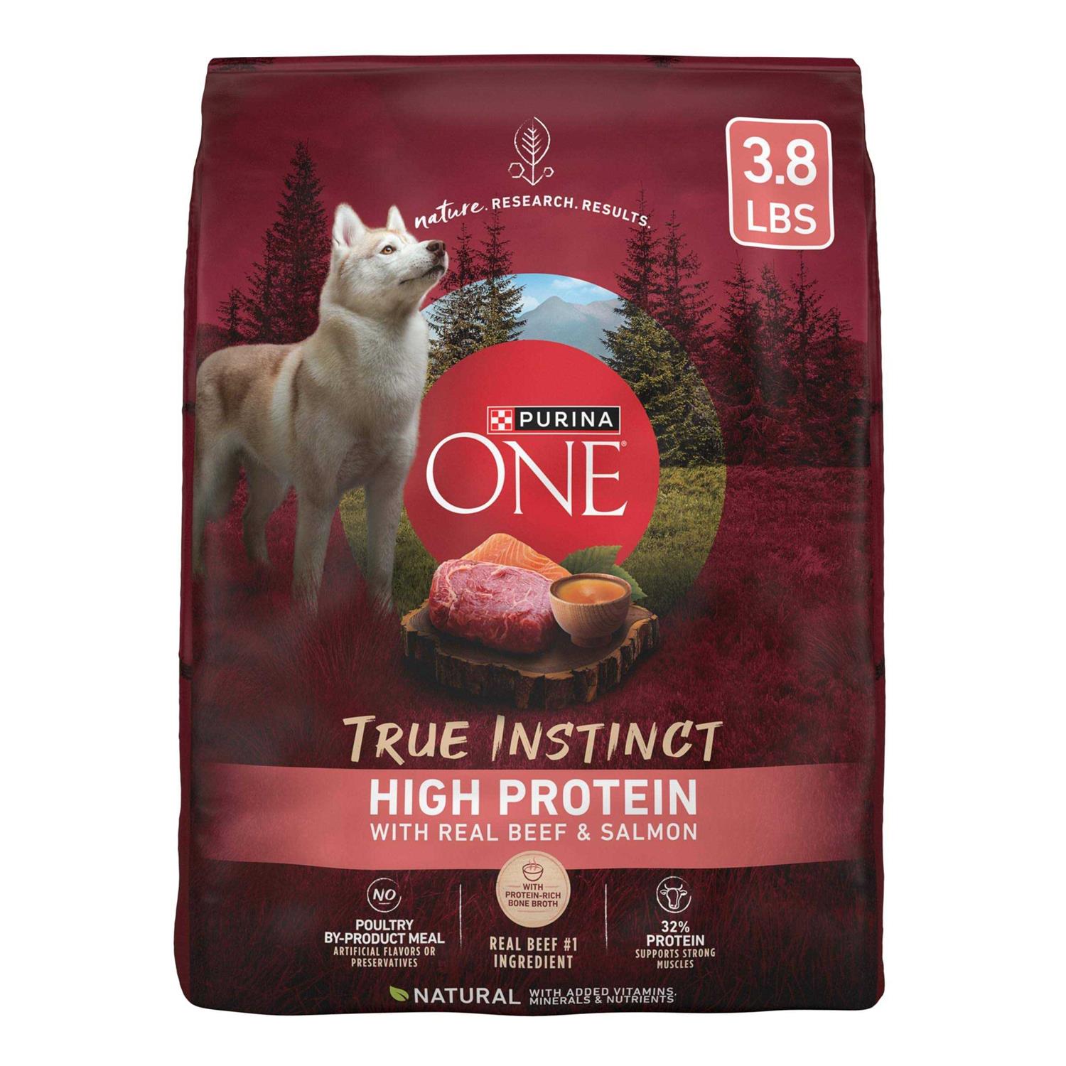 Purina ONE True Instinct High Protein Formula with Real Beef and Salmon Dry Dog Food