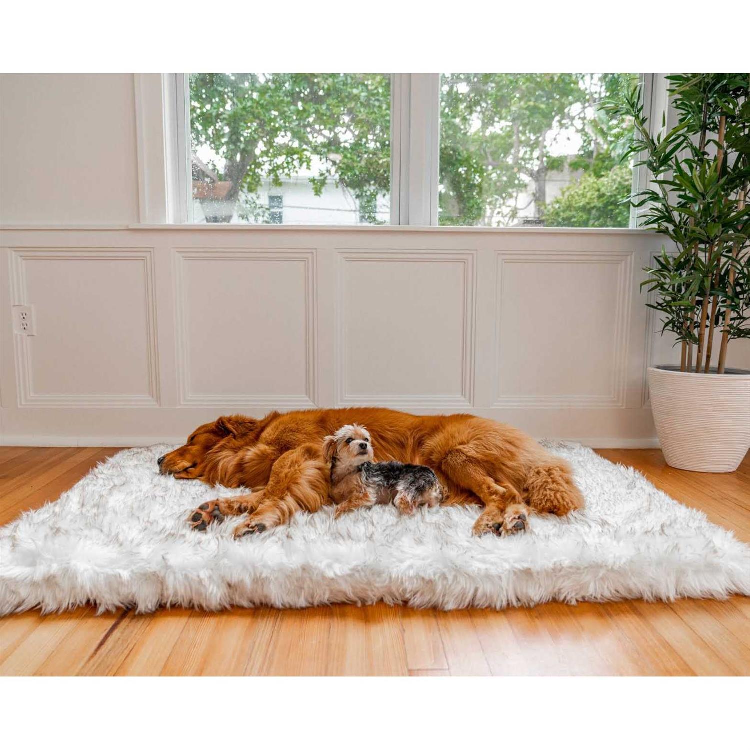 Paw Brands PupRug Faux Fur Orthopedic Dog Bed - Image 2