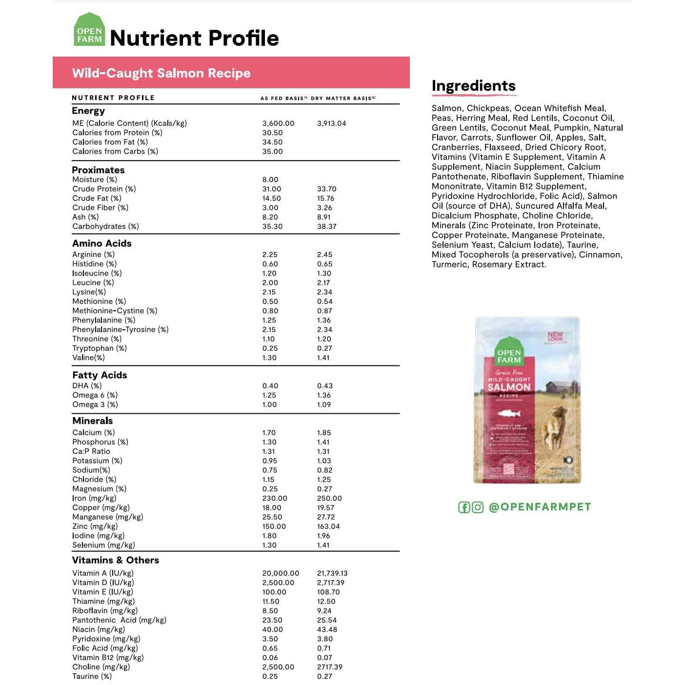 Open Farm Grain-Free Wild-Caught Salmon Dry Dog Food - Image 3