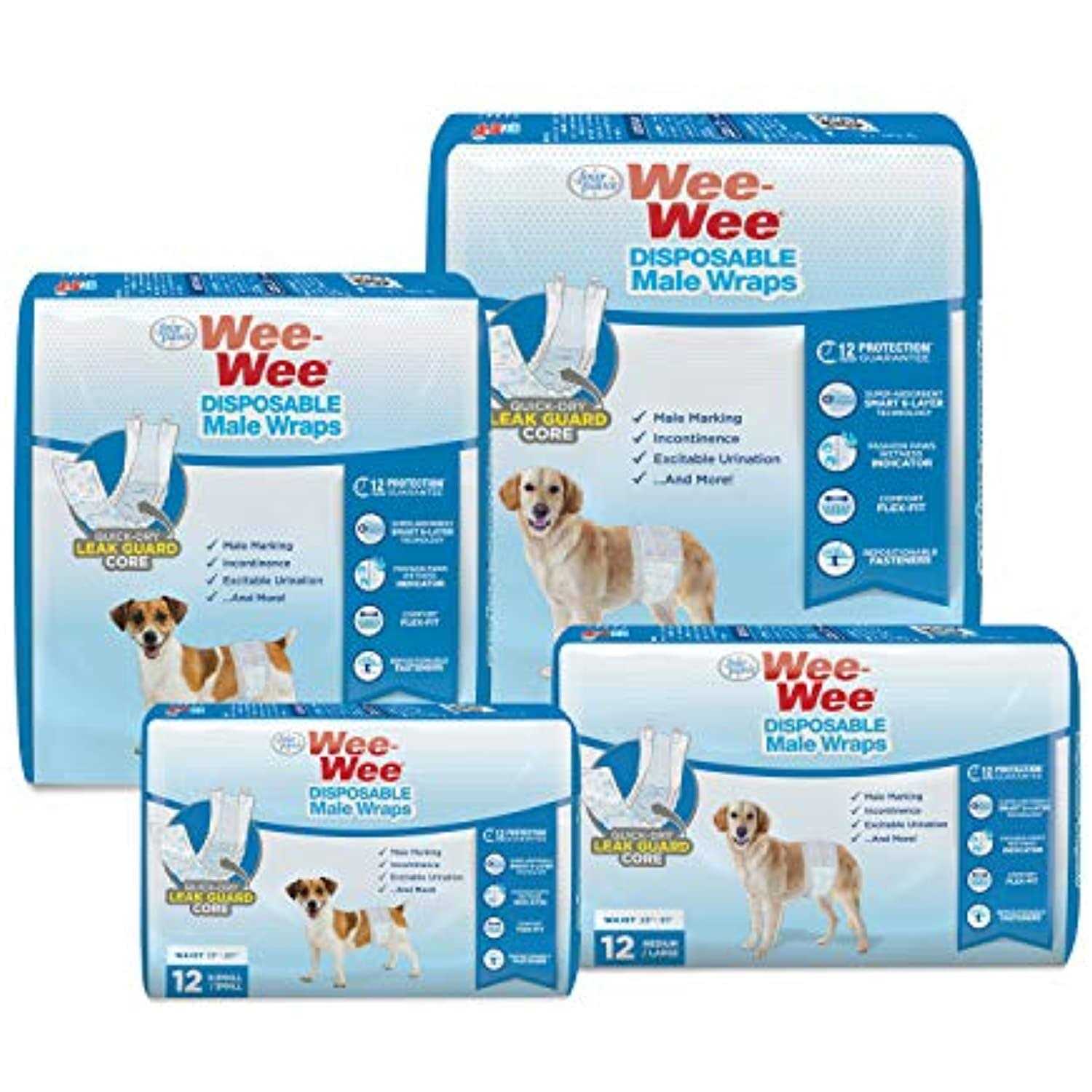 Four Paws Wee Wee Disposable Male Dog Wraps - Image 5