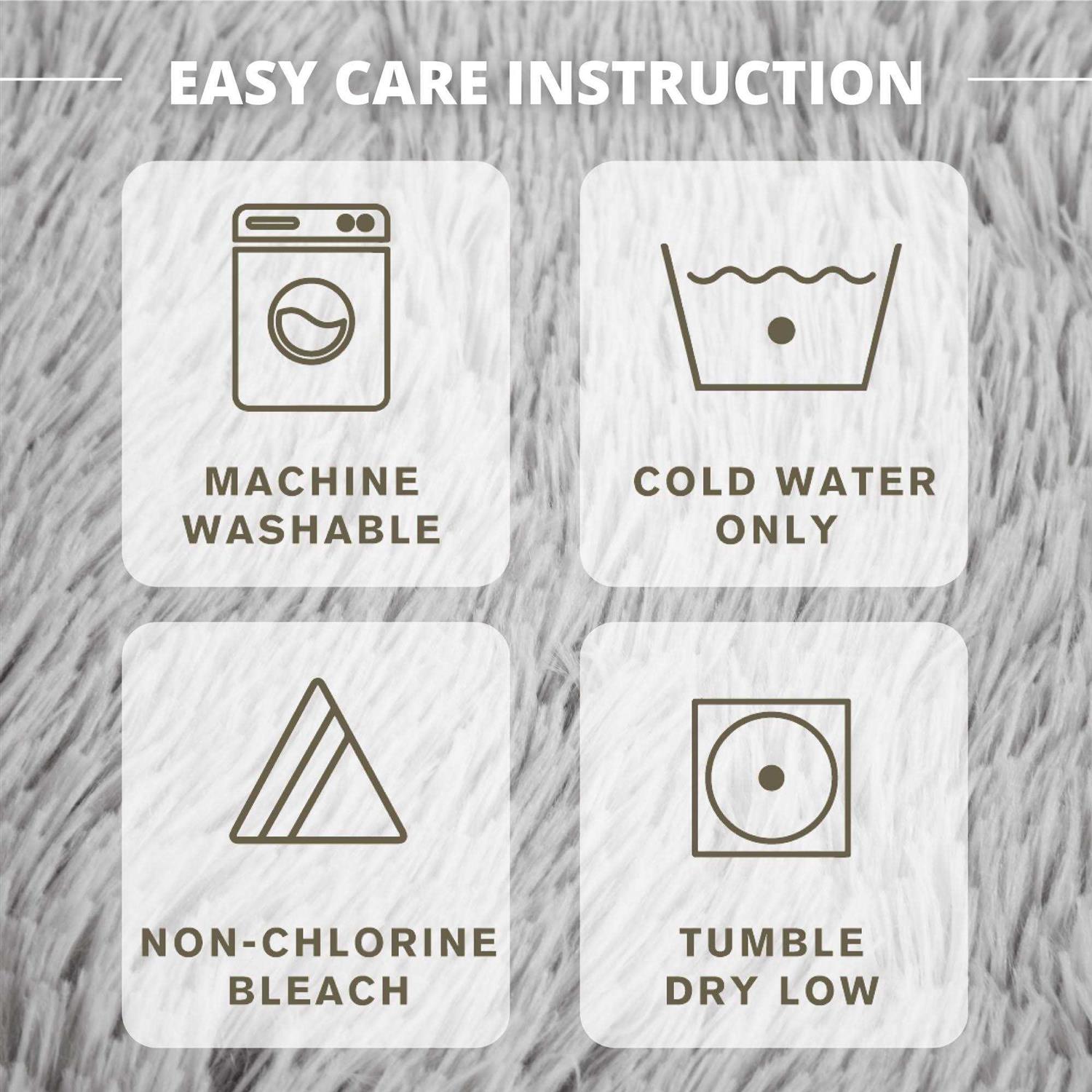 Friends Forever Luna Donut Cat Bed Cave Soft Faux Fur Hooded Blanket Dog couch For Indoor Pet - Image 4