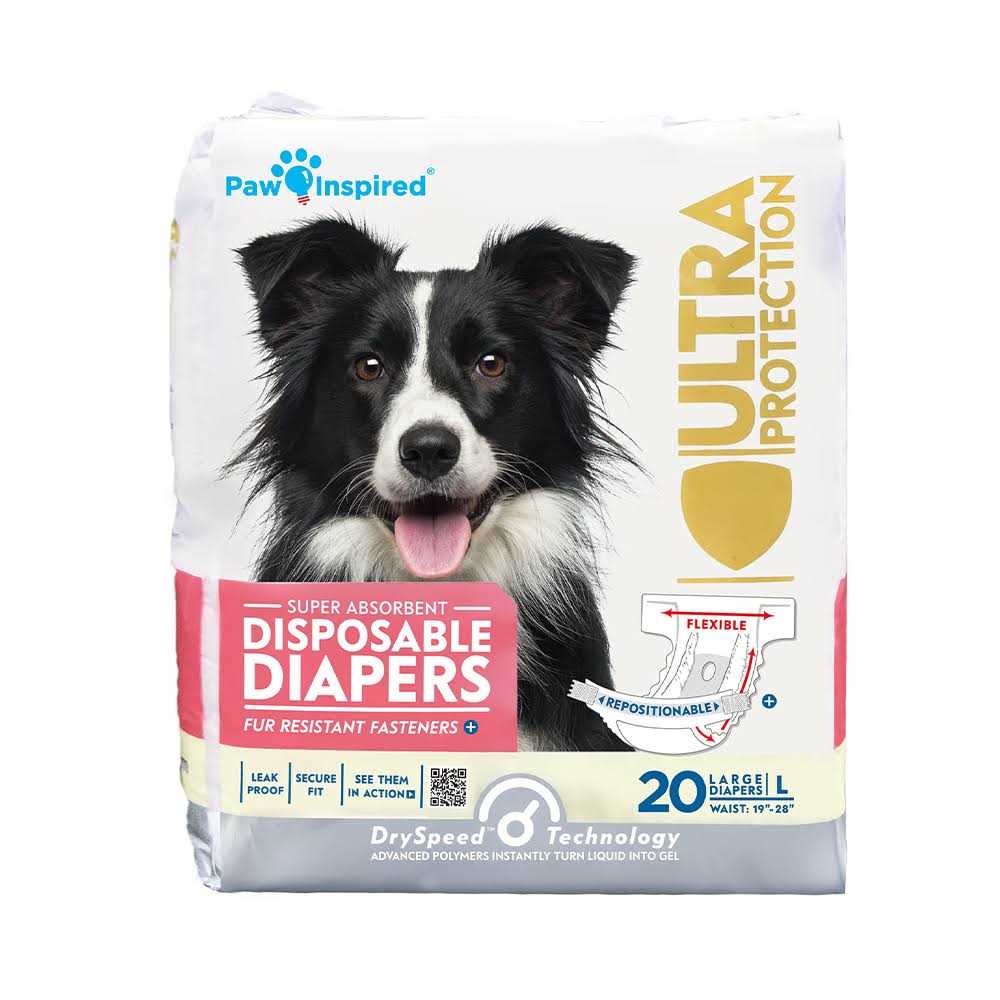 Paw Inspired Disposable Dog Diapers Female Dog Diapers Ultra Protection - Image 5