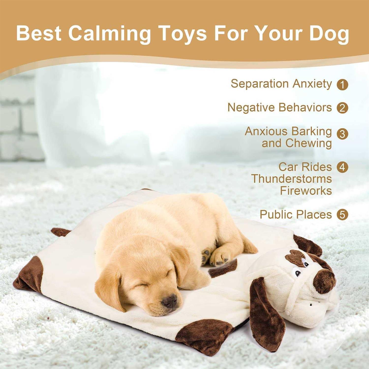 Moropaky Heartbeat Toy for Puppy Doy Plush Toys for Anxiety Relief Behavioral Training Aid Toy for Dog calming Sleeping Soother - Image 4