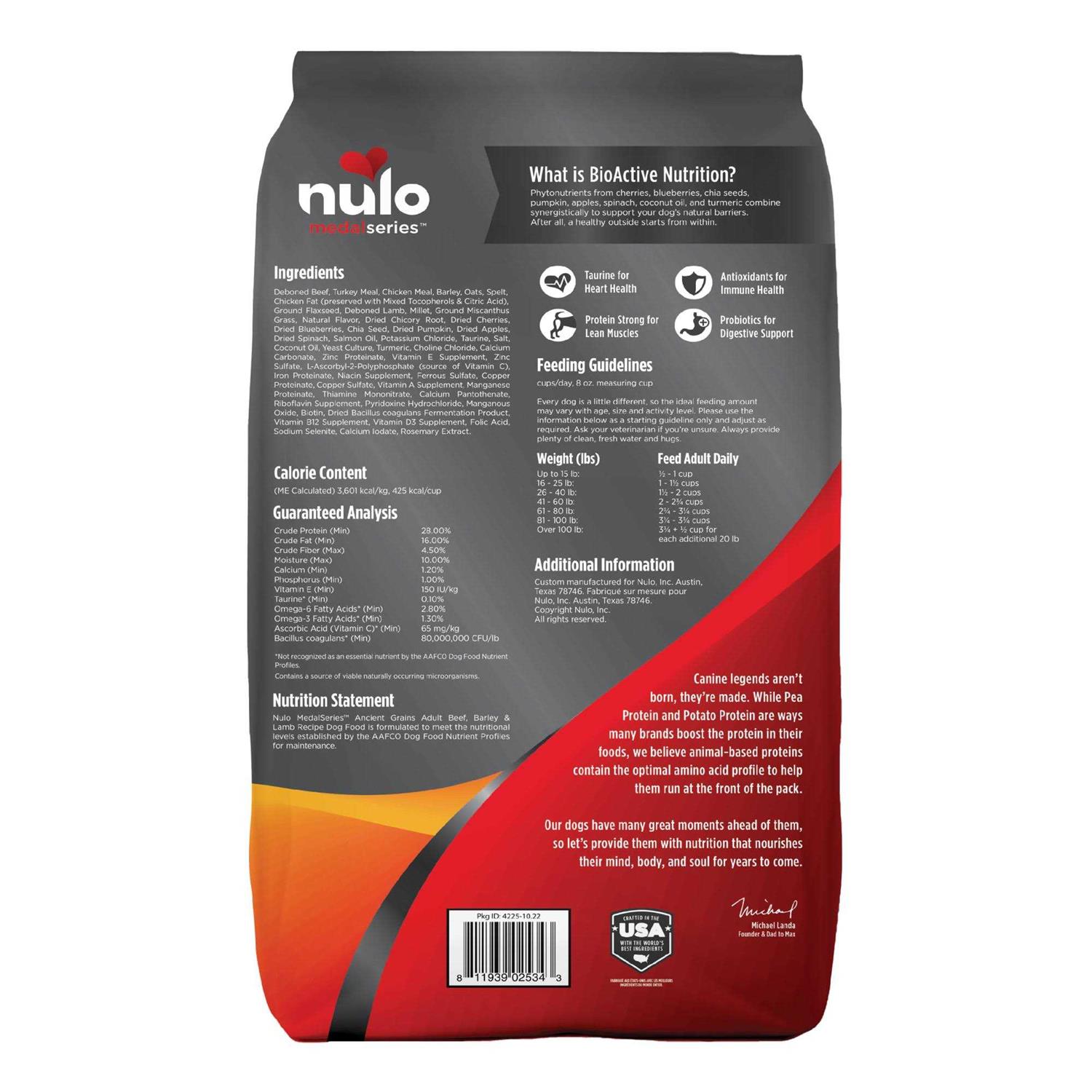 Nulo MedalSeries All Life Stage Dry Dog Food - Image 3
