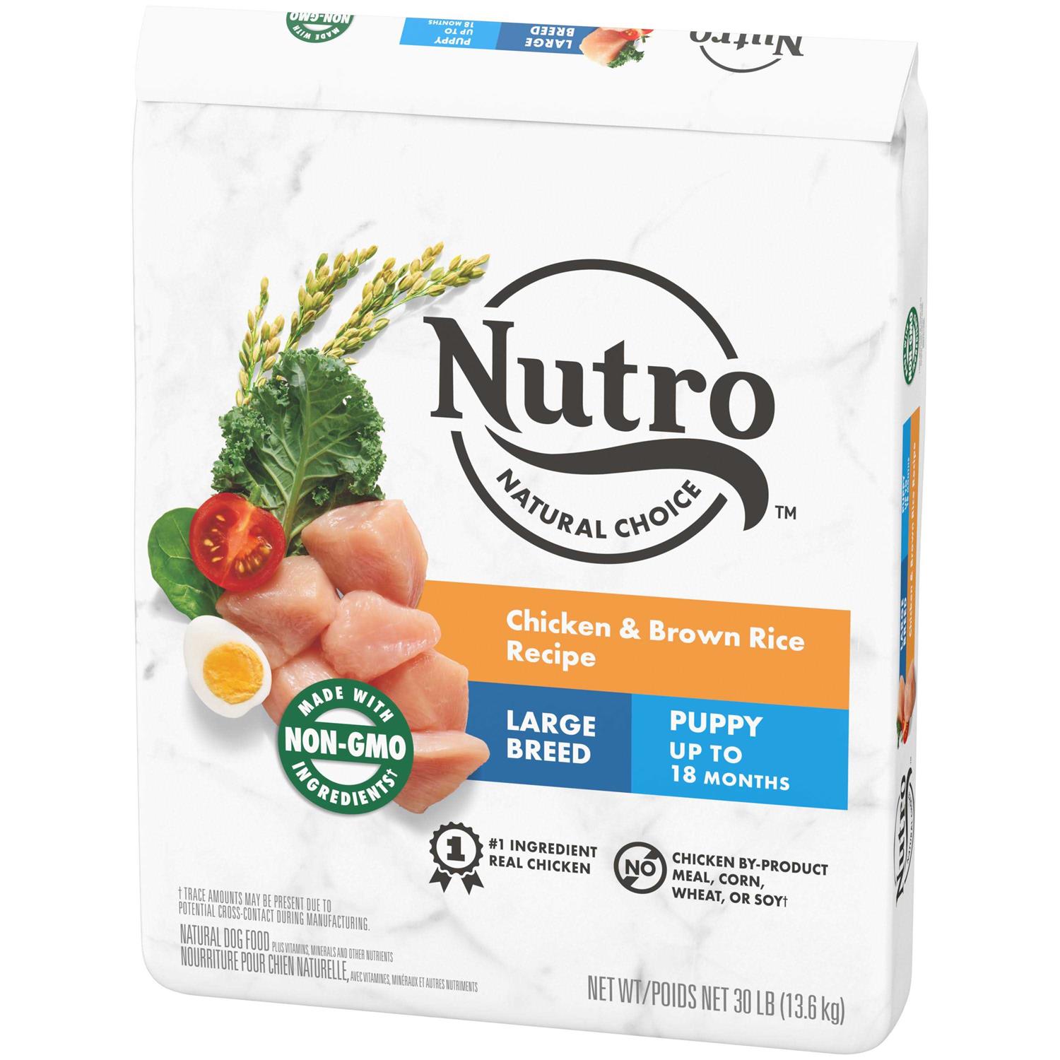 Nutro Natural Choice Chicken & Brown Rice Large Breed Puppy Dry Dog Food - Image 3