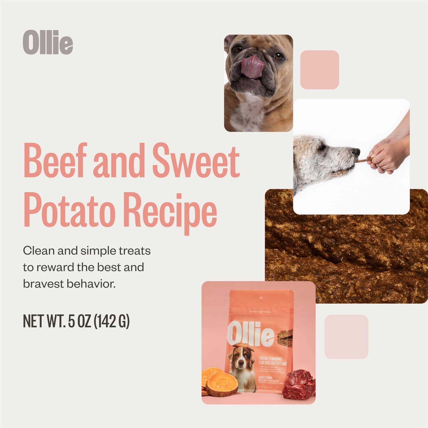 Ollie Beef and Sweet Potato Jerky Recipe Dog Treats Dog Jerky Treats All Natural - Image 5