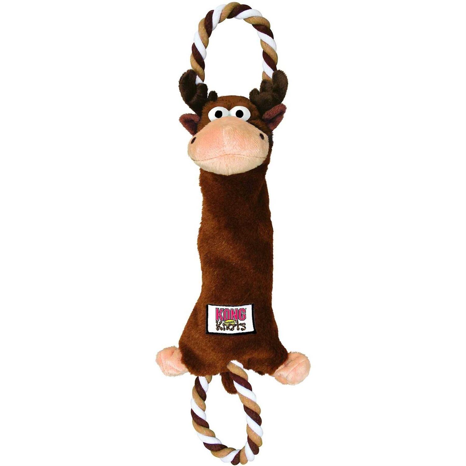 KONG Tugger Knots Moose Dog Toy - Image 5