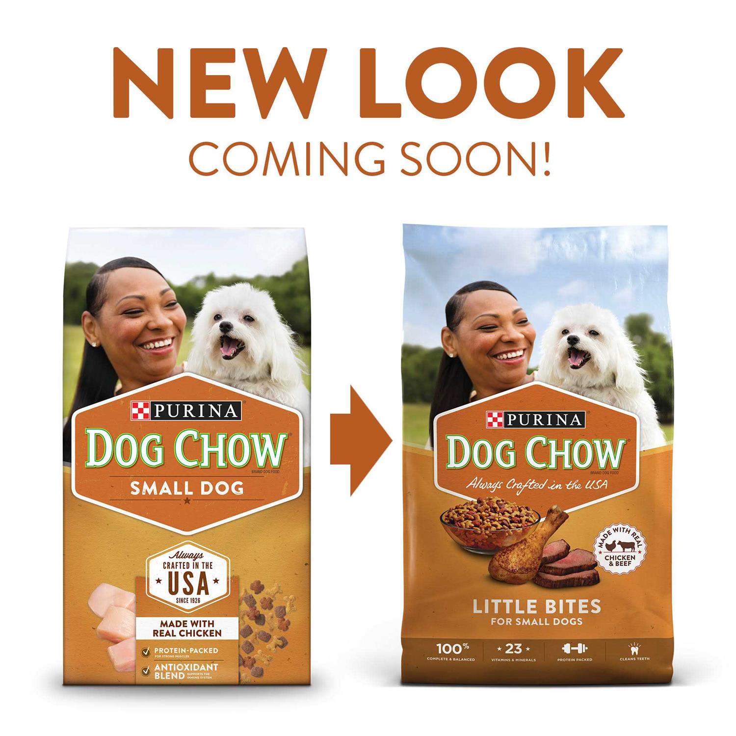 Purina Dog Chow Chicken & Beef Little Bites Dry Dog Food Bag - Image 4