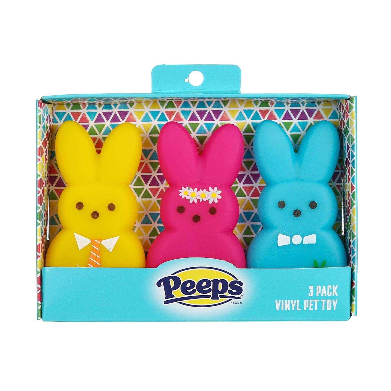 Peeps Dog Toy Vinyl Bunny