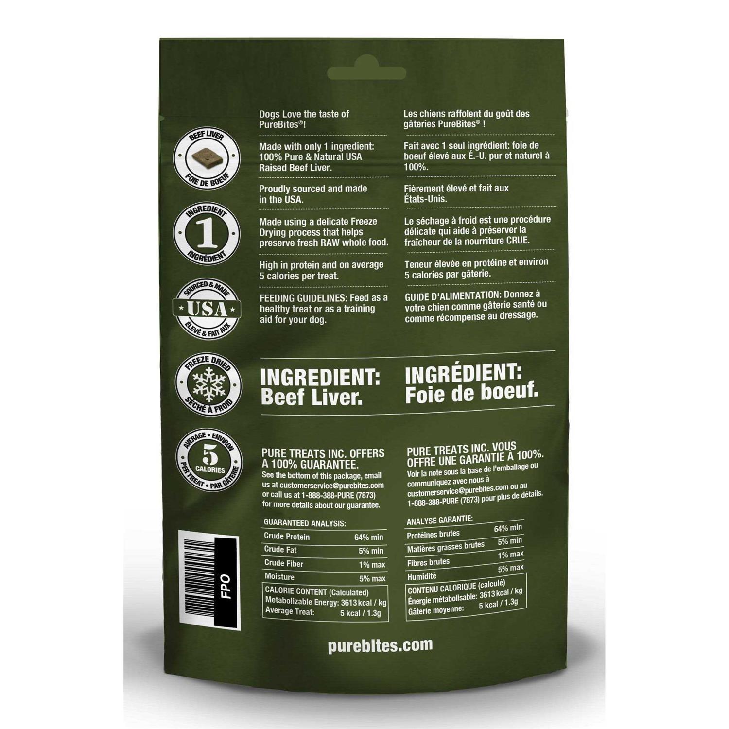 PureBites Beef Liver Freeze Dried Dog Treats - Image 4