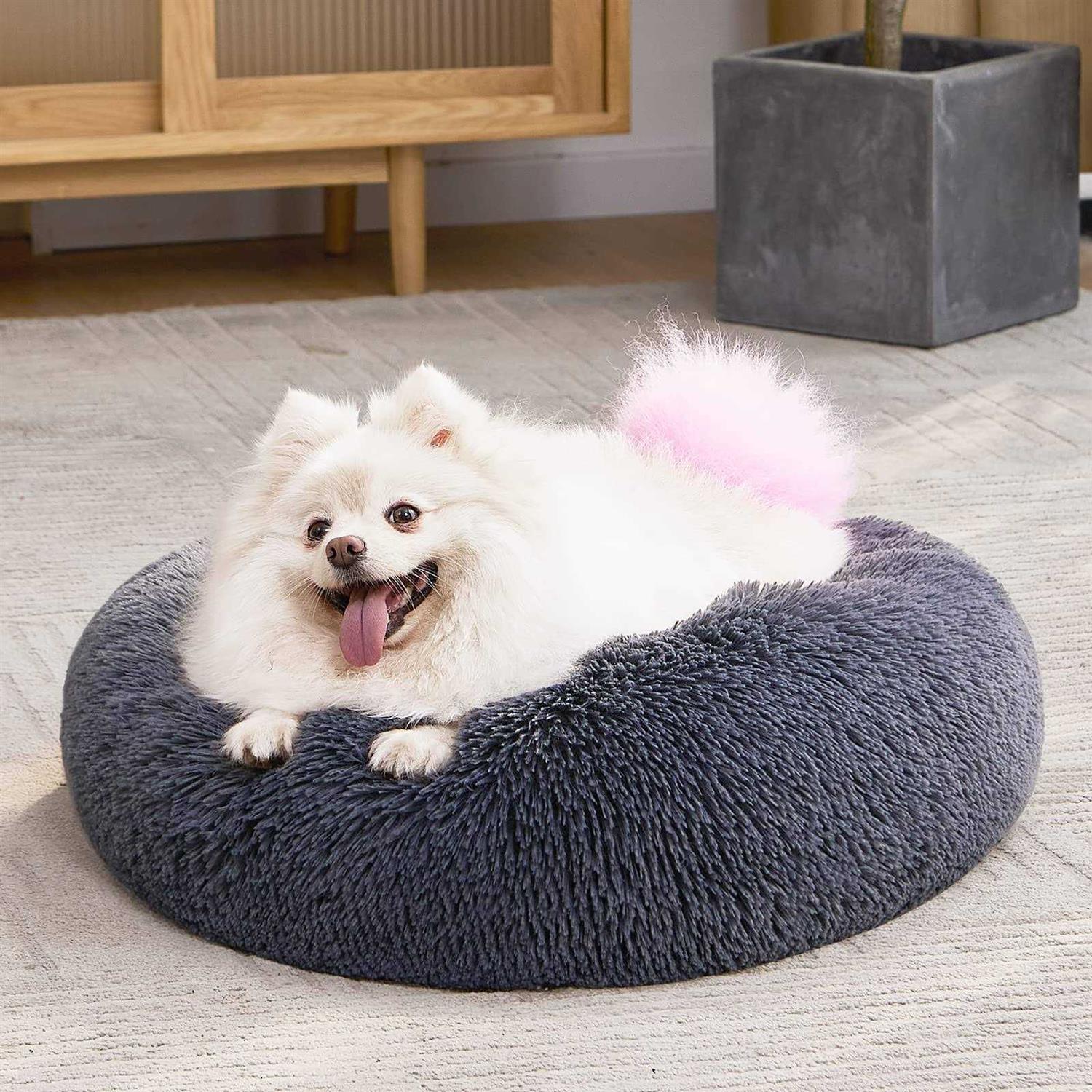 MIXJOY Orthopedic Dog Bed Comfortable Donut Cuddler Round Dog Bed Ultra Soft Washable Dog and Cat Cushion Bed - Image 4