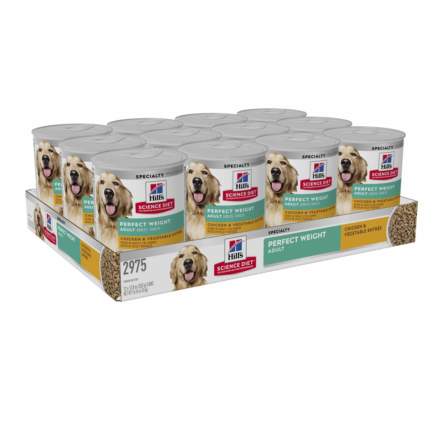 Hill's Science Diet Adult Perfect Weight Chicken & Vegetable Entree Canned Dog Food - Image 3