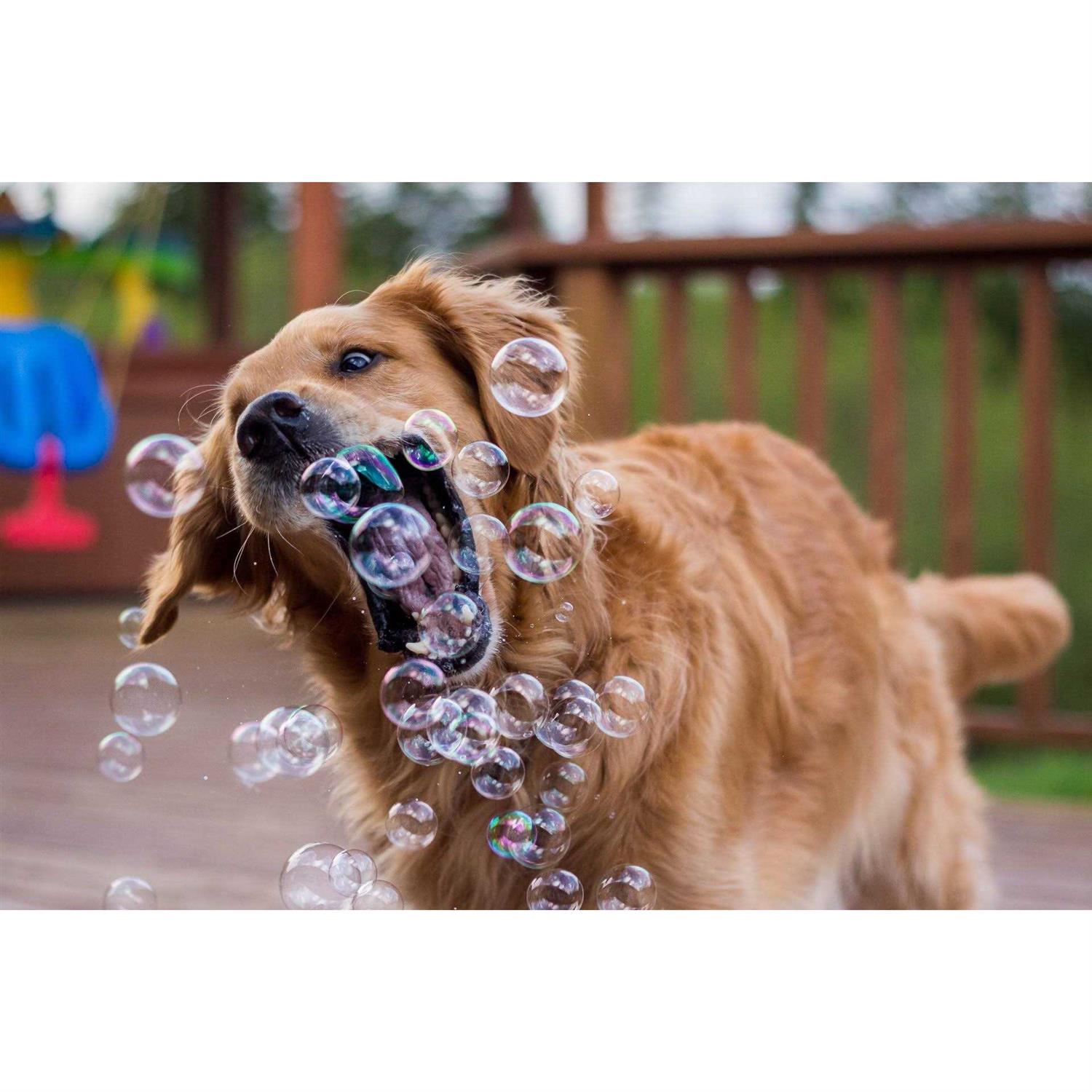 Puppy Love Bubbles Peanut Butter & Bacon Scented Bubbles 4oz. Bottle-2 Pack Combo for Dogs - Image 4