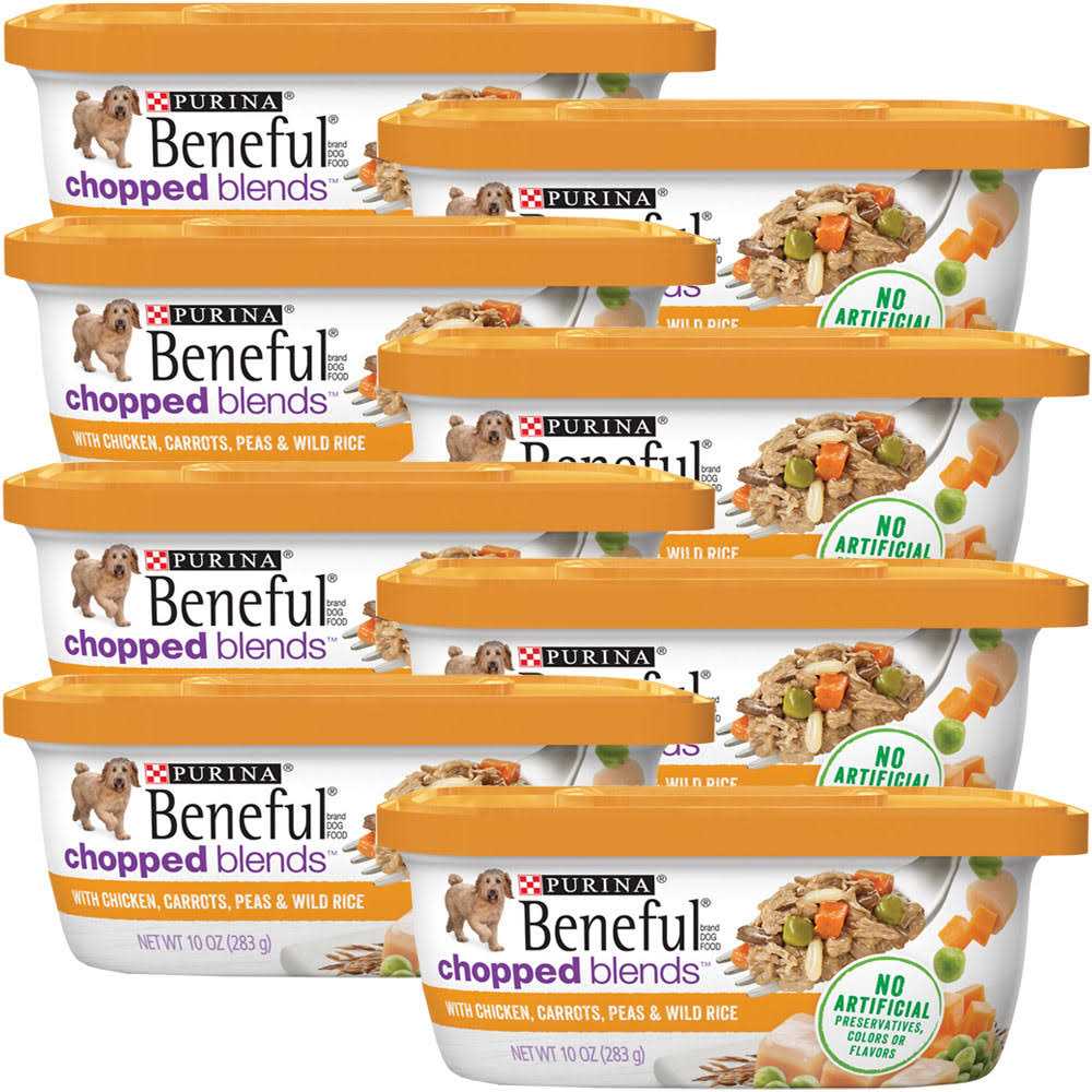 Purina Beneful Chopped Blends With Chicken Carrots Peas & Wild Rice Wet Dog Food - Image 5