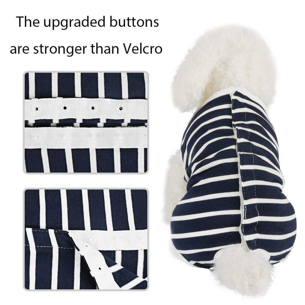 Due Felice Dog Diapers Sanitary Panties Doggy Period Onesie Bodysuits Pet Recovery Suit After Surgery Wear for Male and Female Dogs - Image 4