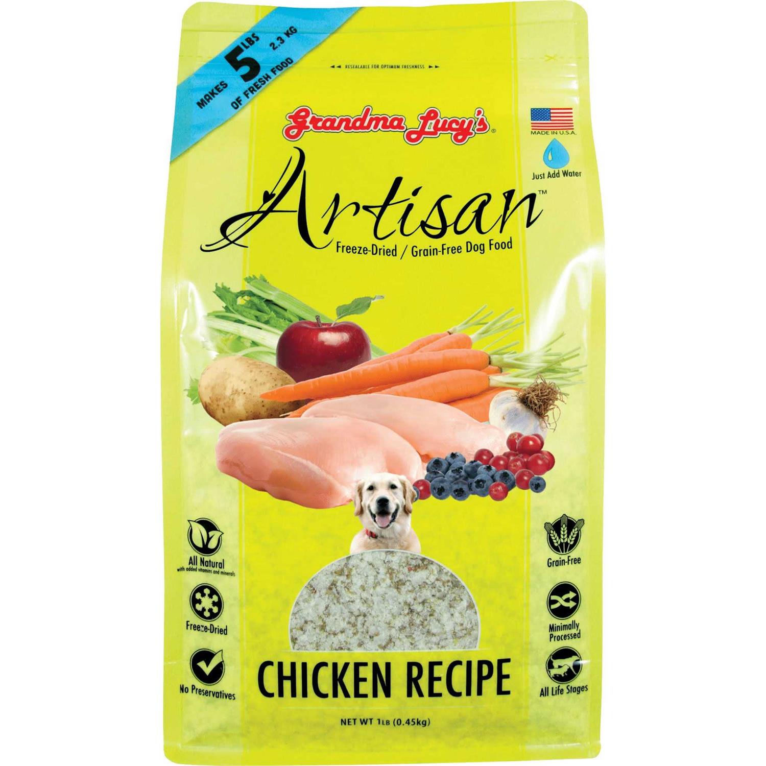 Grandma Lucy&s Freeze-Dried Grain-Free Artisan Chicken Dog Food - Image 4