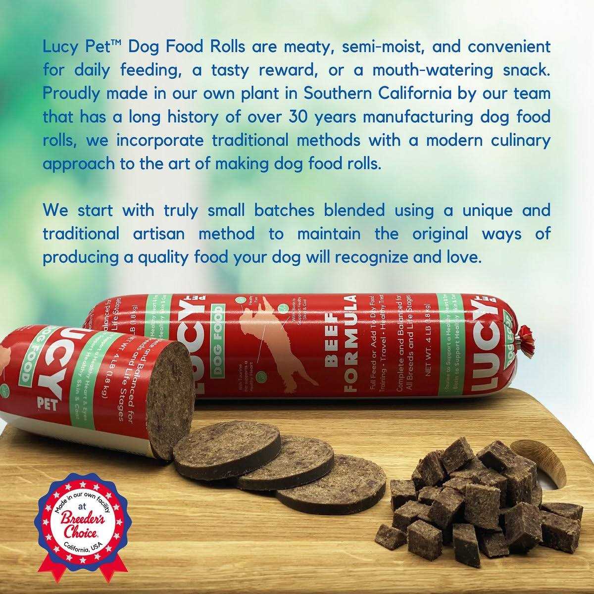 Lucy Pet Products Beef Dog Food Roll - Image 3