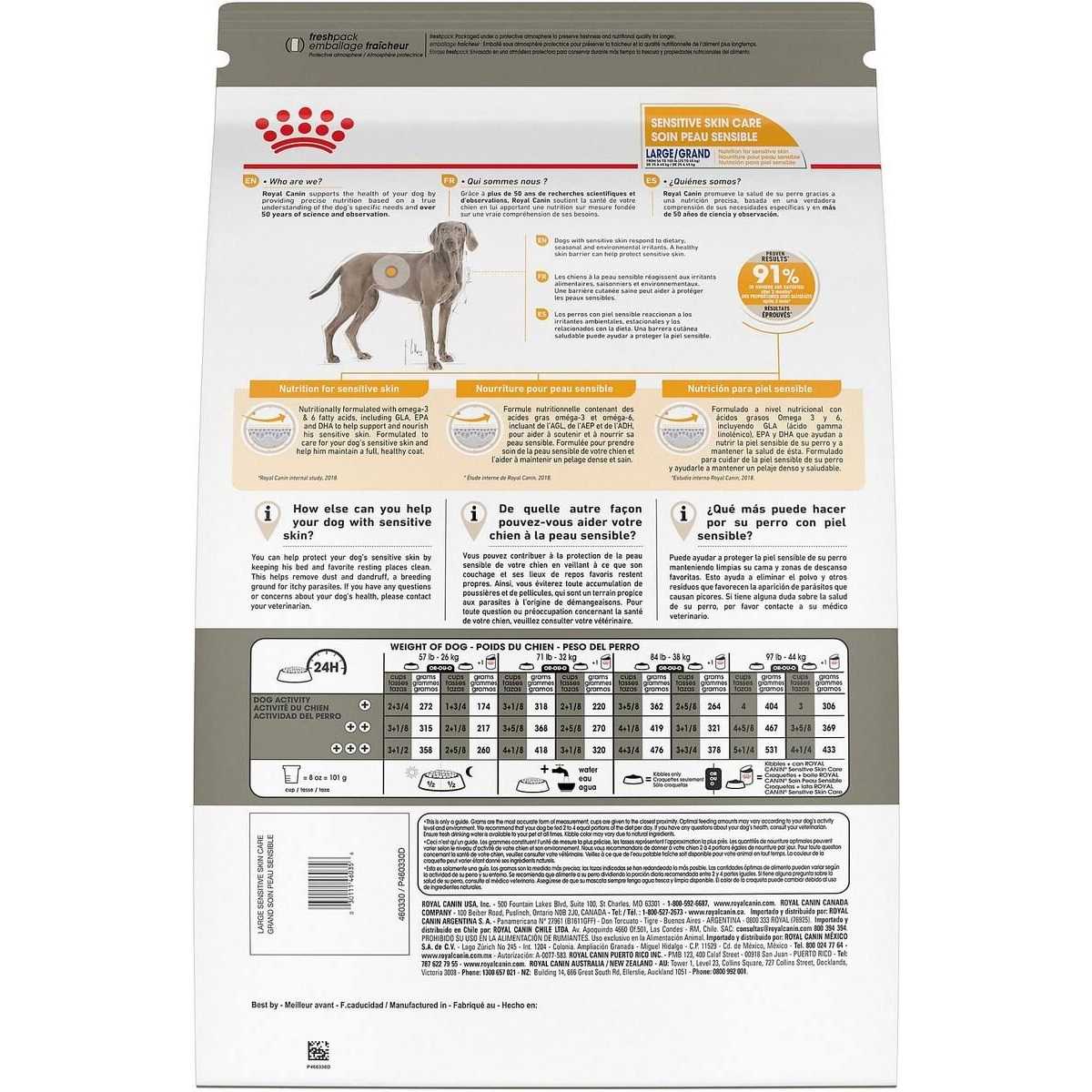 Royal Canin Sensitive Skin Care Large Breed Dry Dog Food - Image 3
