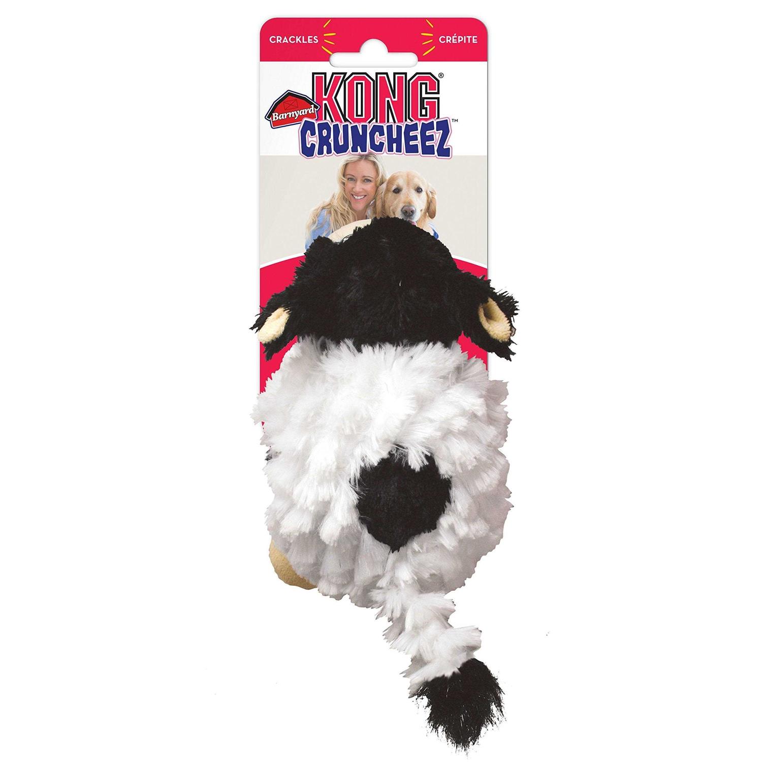 KONG Barnyard Cruncheez Cow Dog Toy - Image 4