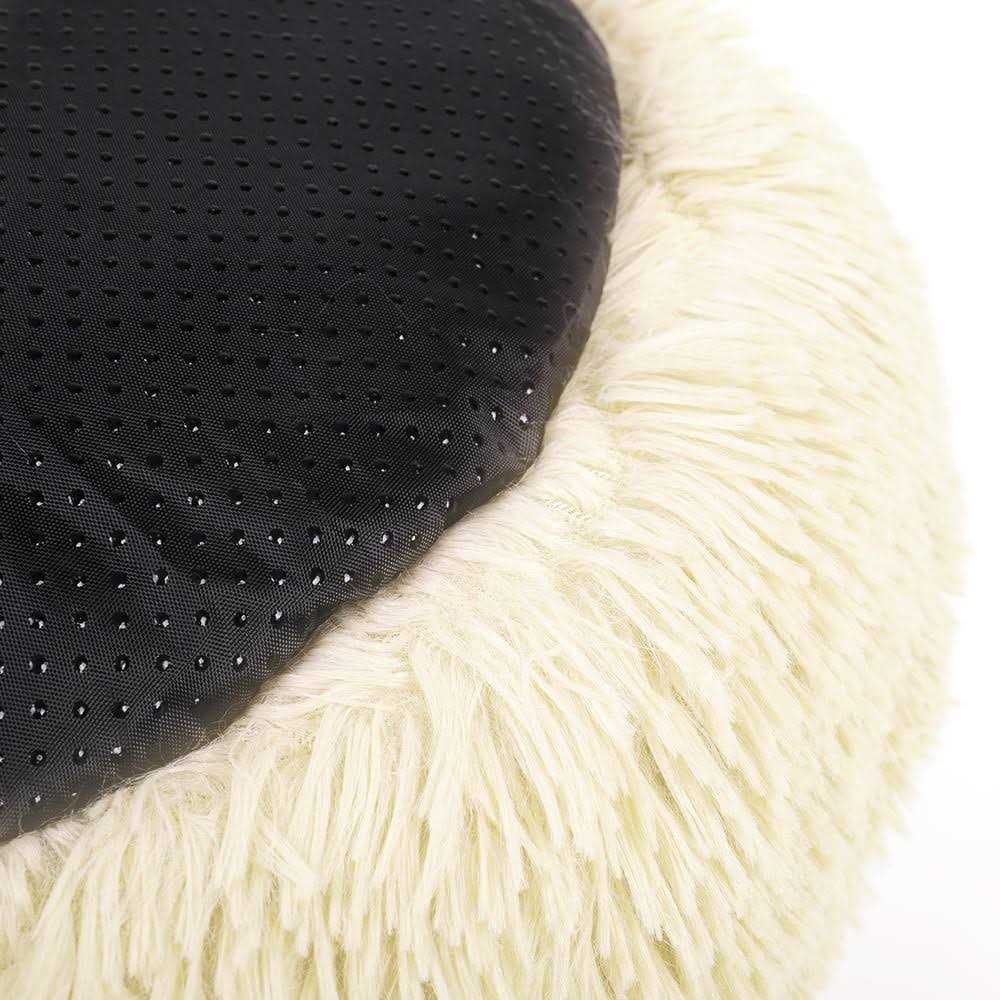 Round Plush Pet Bed for Dogs & Cats,Fluffy Soft Warm Calming Bed Sleeping Kennel Nest - Image 5