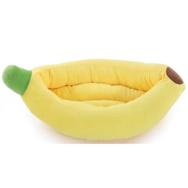 Silicute Dog Bed Cat Bed Pet Bed Comfortable and Washable in Banana Shape and Color w/Removable Cushion - Image 5