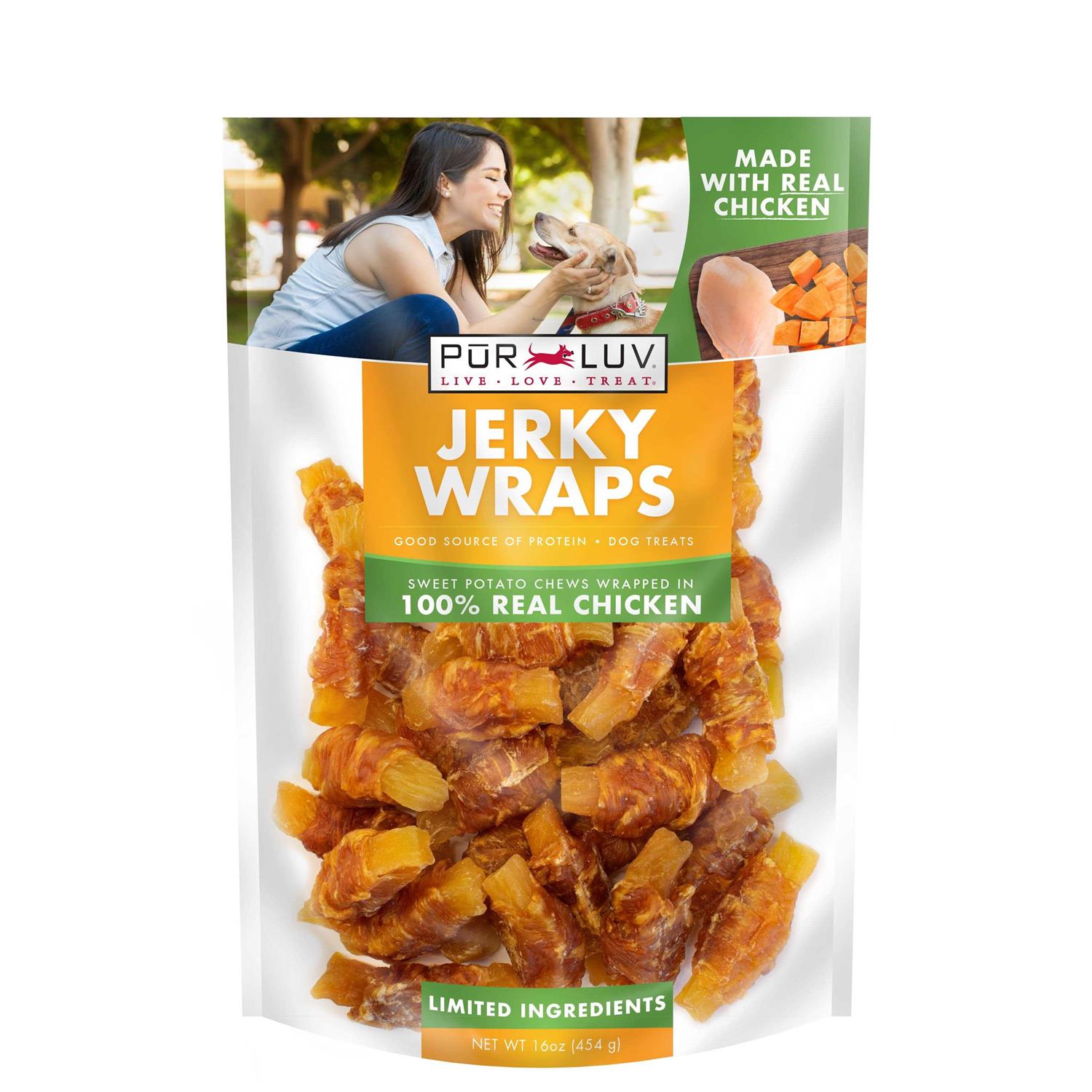Pur Luv K9 Chicken and Sweet Potato Jerky Wrap Dog Treat