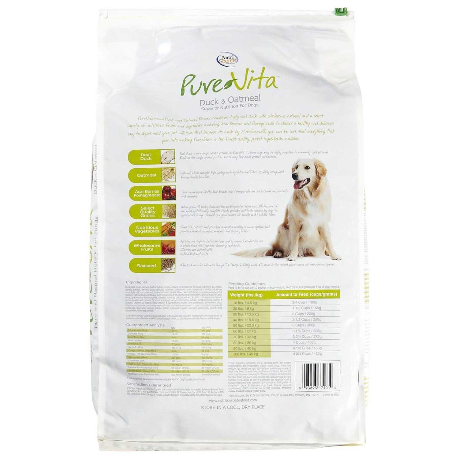 PureVita Duck & Oatmeal Dry Dog Food - Image 3