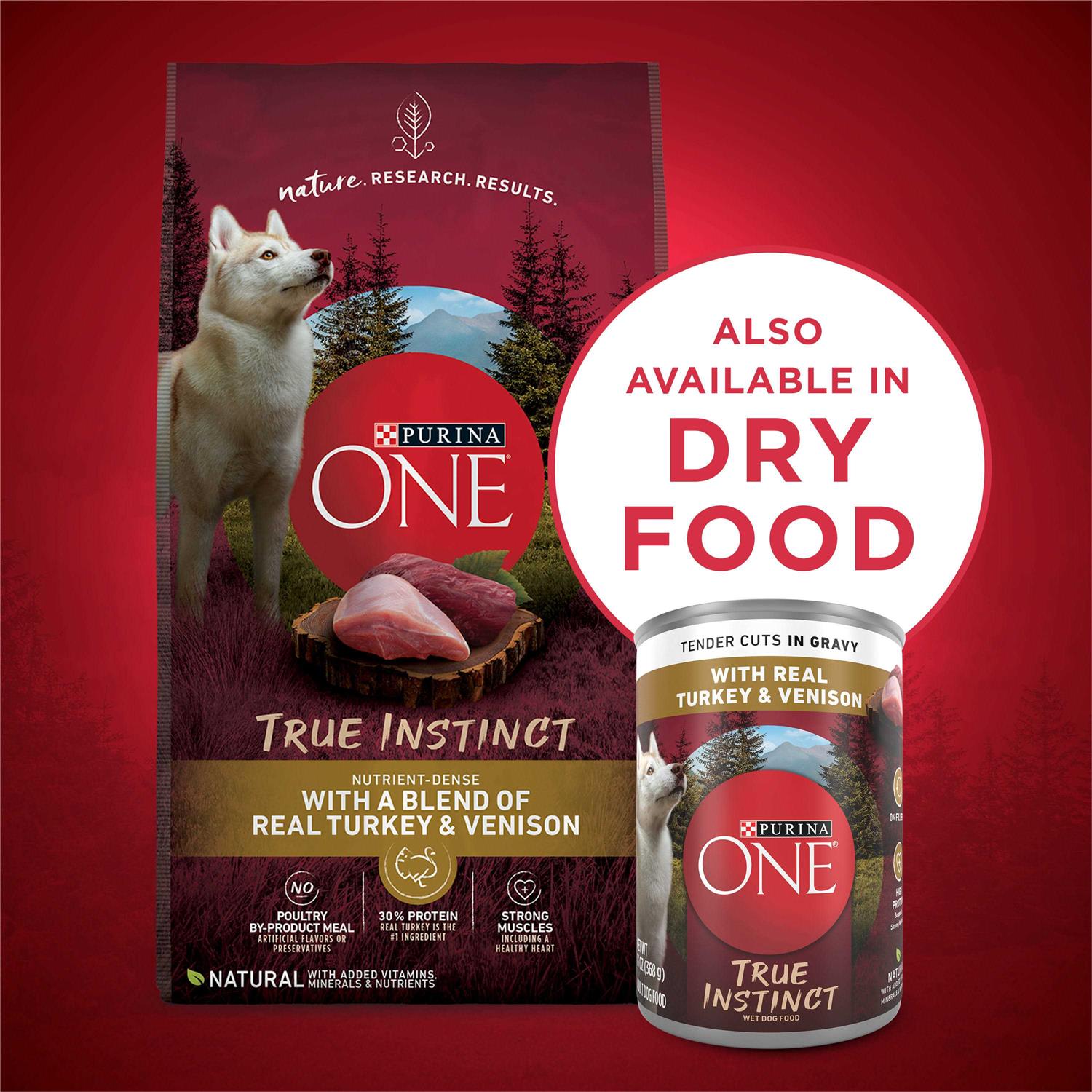 Purina ONE Natural Gravy Wet Dog Food Variety Pack SmartBlend True Instinct Tender Cuts - Image 5