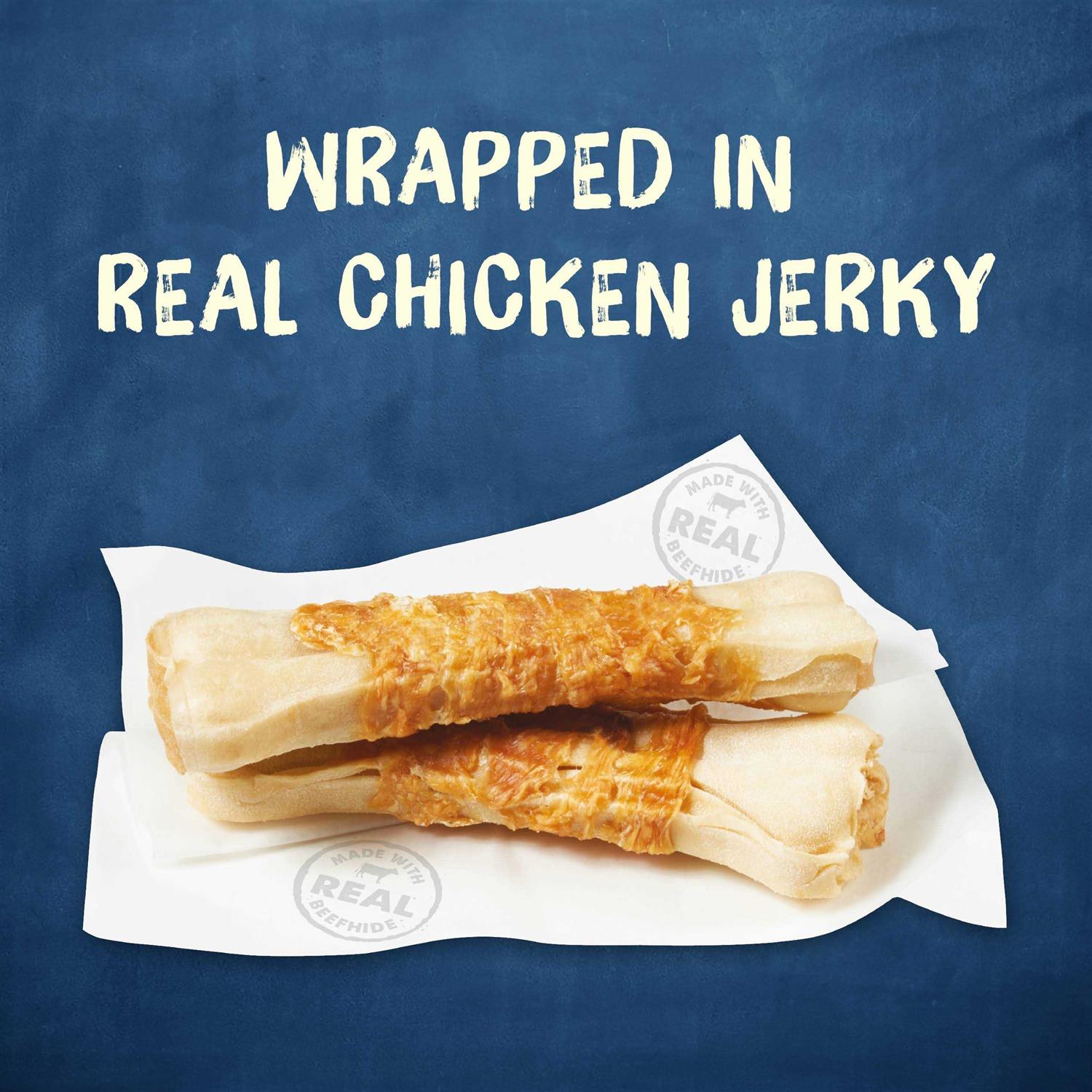 Purina Busy Jerky Wraps Beefhide & Chicken Dog Treats 4 Count - Image 5