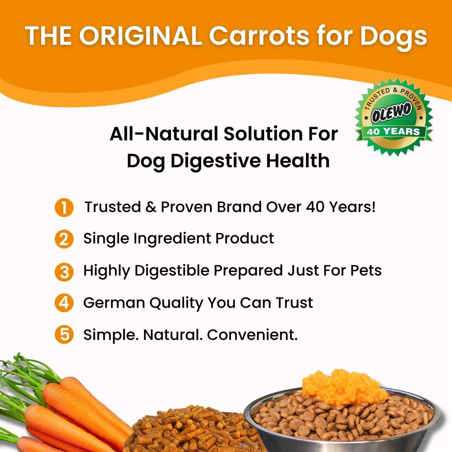 Olewo Original Carrots for Dogs Fiber for Dogs Keep Poop Firm - Image 5
