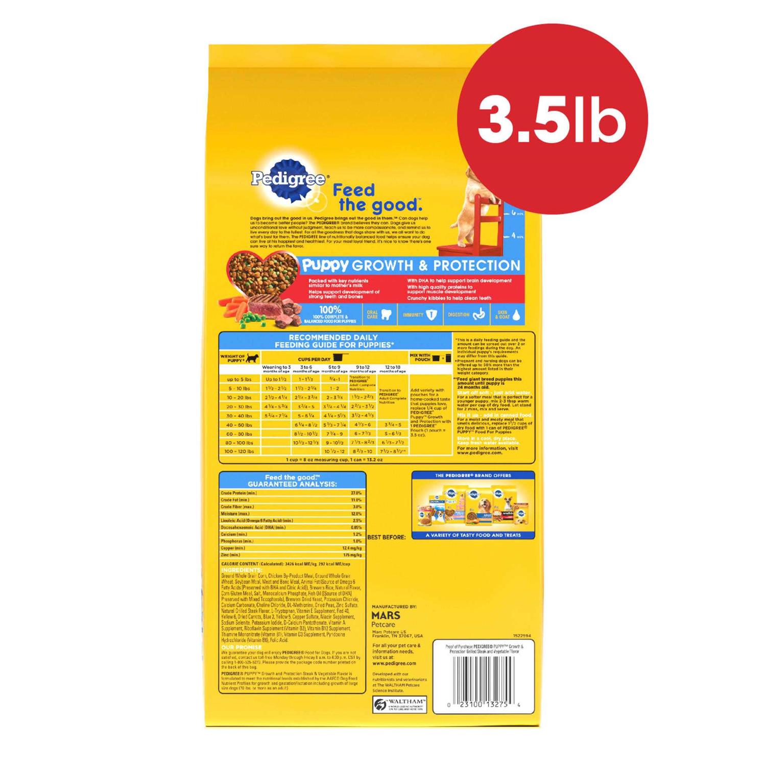 Pedigree Puppy Growth & Protection Dry Dog Food Vegetable Flavor - Image 5