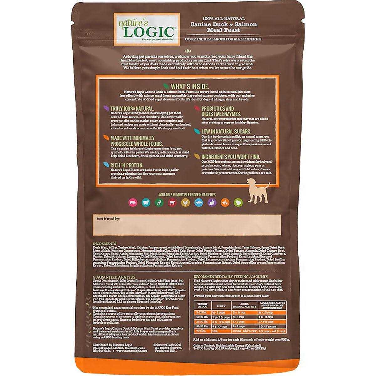 Nature's Logic Canine Duck & Salmon Meal Feast Dry Dog Food - Image 3