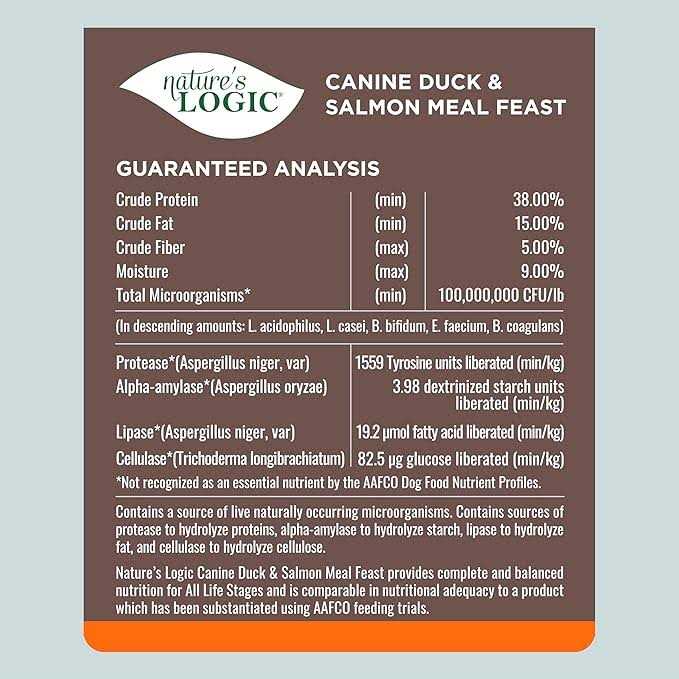 Nature's Logic Canine Duck & Salmon Meal Feast Dry Dog Food - Image 4