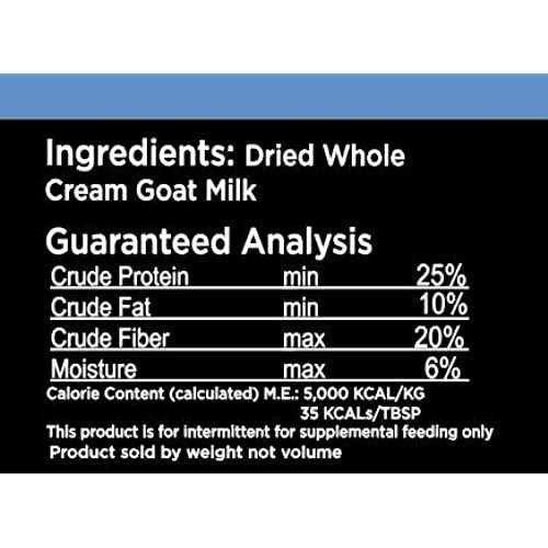 Nature's Diet Pet Dried Whole Cream Goat Milk for use as High Protein - Image 3