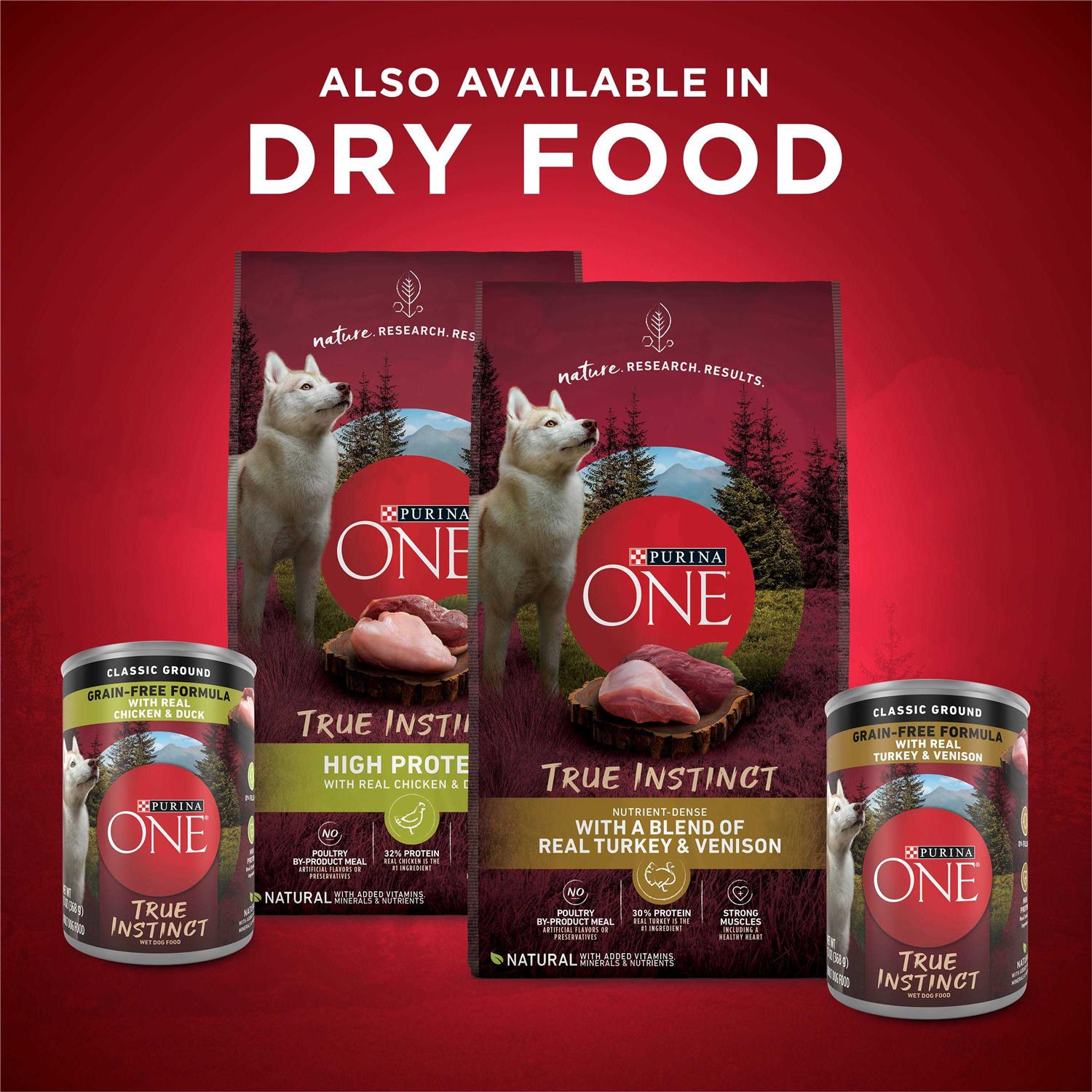 Purina ONE SmartBlend Adult Dog Food True Instinct Grain Free - Image 3